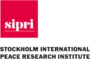 SIPRI Logo – Stockholm International Peace Research Institute SIPRI Logo लाल पृष्ठभूमि और सफेद टेक्स्ट के साथ 'SIPRI'